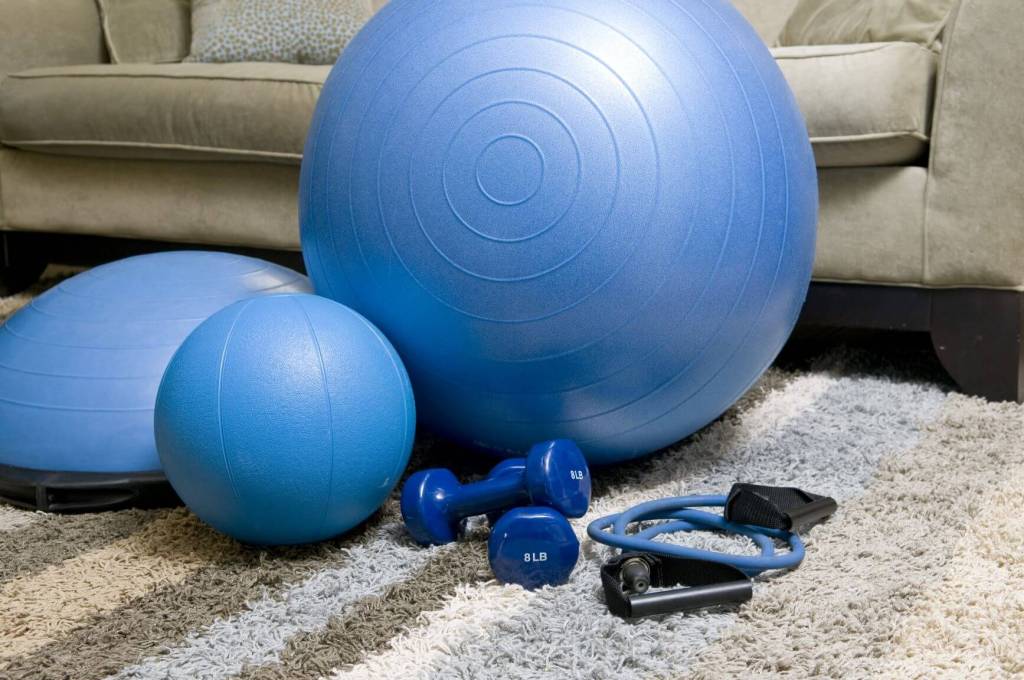 Home exercise equipment. Encourage child with autism and ADHD to exercise.