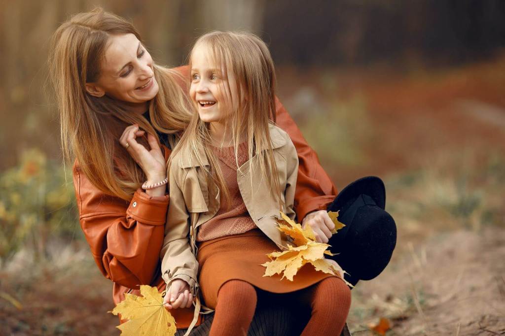 Mom celebrating victory with her child.