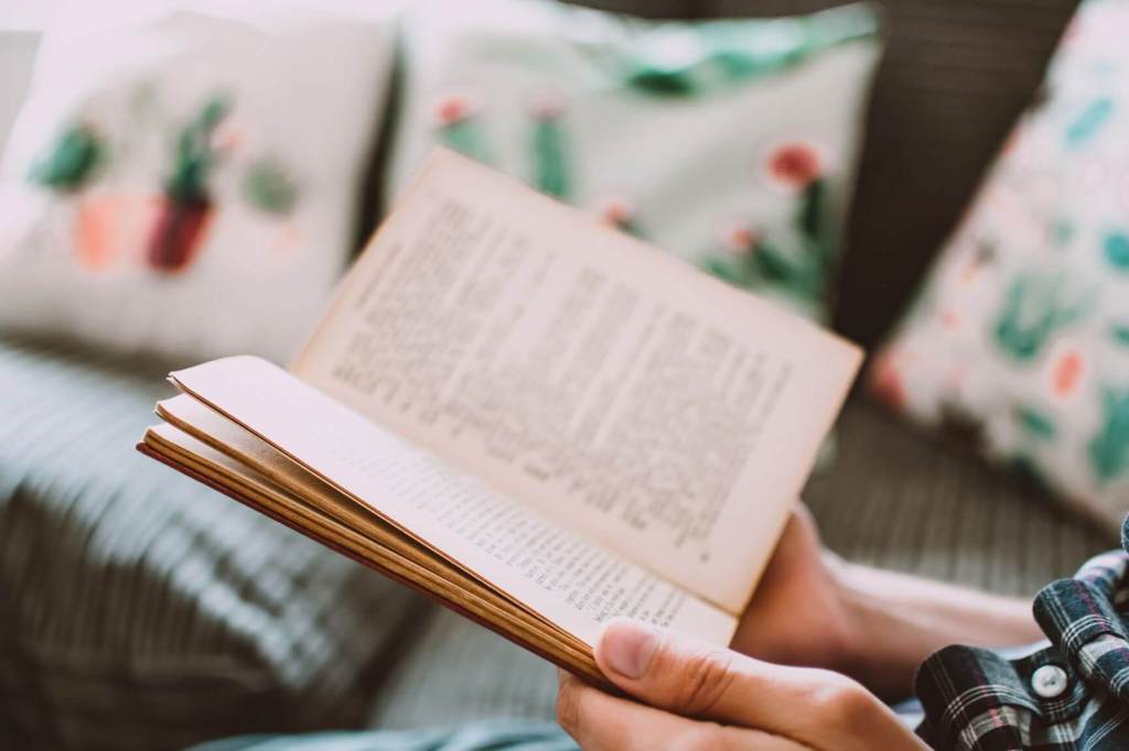 Reading a book can be important self-care.