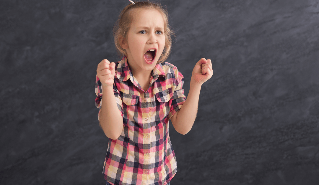 Girl yelling. Explosive Child book review.